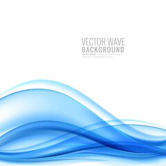 Elegant creative blue wave design vector