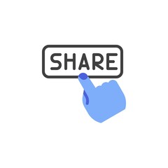 Share button line icon