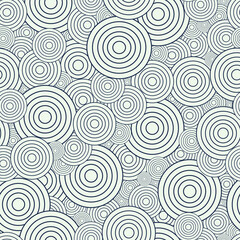 Seamless pattern with geometric style. Circle elements texture. Design for print screen backdrop, Fabric, and tile wallpaper.