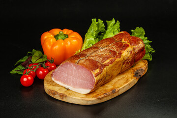 Delicous smoked pork for snack
