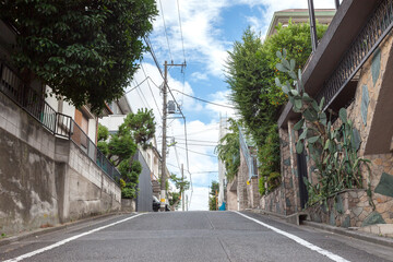 住宅街の街並み（東京都世田谷区奥沢1丁目）