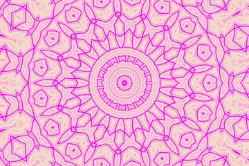 Purple and Pink Abstract kaleidoscope background. kaleidoscope texture design. multicolor kaleidoscope. Kaleidoscopic pattern. Mandala pattern. Batik Pattern