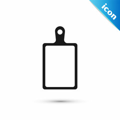 Grey Cutting board icon isolated on white background. Chopping Board symbol. Vector