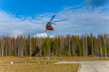 helicopter in flight - 473248129