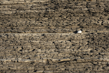 Flysch of Zumaia and Deba, next to the Cantabrian Sea in Euskadi, Basque Country.