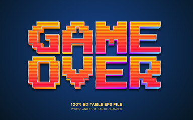 Pixel 3d editable text style effect	