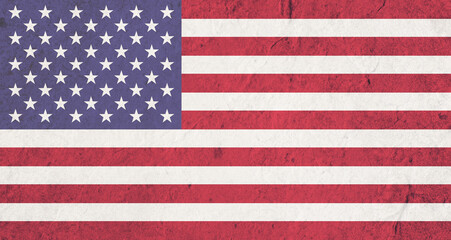 USA United States of America Flag. Vintage style