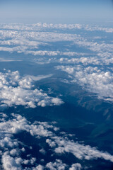 Naklejka premium View of the clouds from the plane