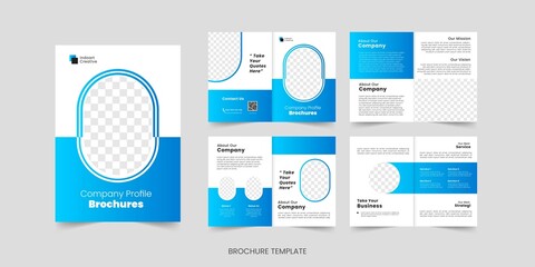 Brochure template layout design, minimal multipage business brochure template design, annual report, corporate company profile, editable template layout