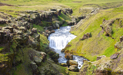 Skoga river before the Skogafoss waterfall