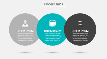 Fototapeta premium Set School timetable, Graduate and graduation cap and Abacus. Business infographic template. Vector