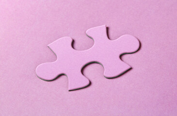 Embossed pink puzzle