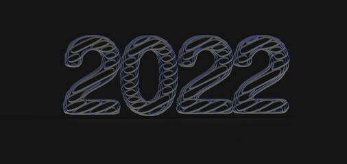 Neujahrsgrüße 2022 - Silvester Dekoration