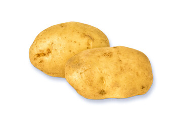 New potato isolated on white background. High quality photo