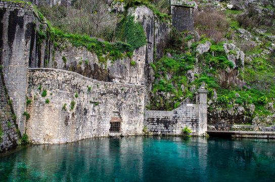 Lake at the old city Cotor