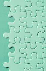 Green puzzle background