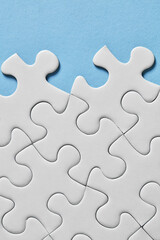 Obraz premium Puzzle layout close-up