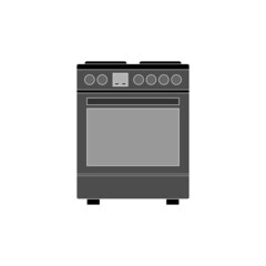 Icon of a modern electric stove in a flat design on a white background.