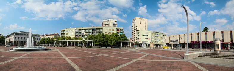 Square of the Republic in Podgorica, Montenegro