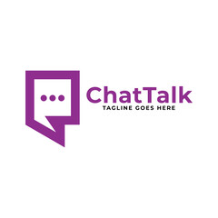 chat app chat icon logo vector template.