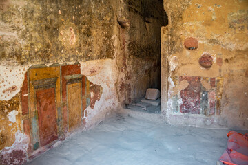 View of the Painted Room in Petra, Jordan