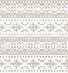 Christmas Fair Isle Seamless Pattern Background