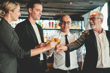 Business People Party Celebration after working