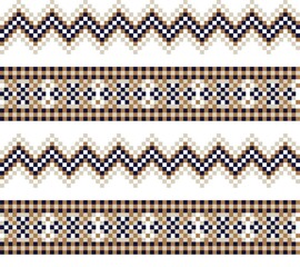 Christmas Fair Isle Seamless Pattern Background