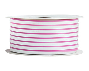 Flexible led strip neon on reel isolated on white background