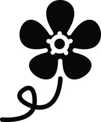 The illustration of flower icon vector.
Suitable for garden, plant or green life.