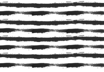  Paint Smears Background, Black Brush Strokes on White Background, Rough Paint Texture, Grunge Style Illustration.