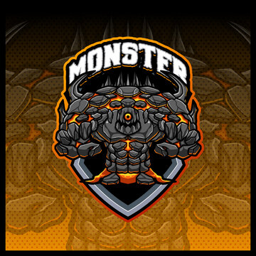 Hooded Monster Gaming Mascot Logo Stock Vector (Royalty Free) 2295270845 |  Shutterstock