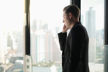 Fototapeta premium portrait caucasian Business man People