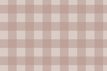 Seamless plaid background, beige checkered pattern design vector