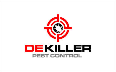 Illustration vector graphic of disinfection service and pest control logo design template-09