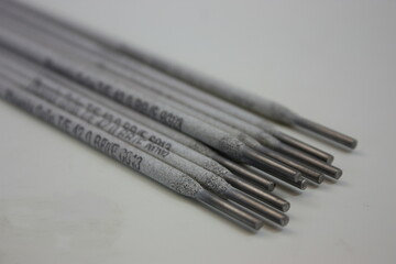 Close up of welding electrodes