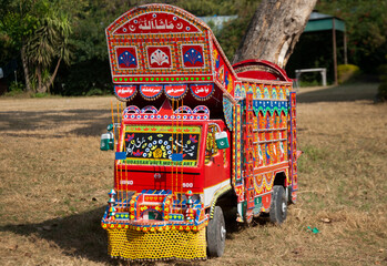 Beautifully decorated truck decoration