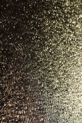 Translucent Glass Close-up Surface with Refractive Light. Uneven Bumpy Semitransparent Texture Background