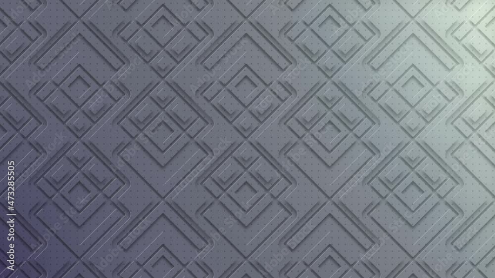 Aufkleber Moving geometric pattern formed by shadow, abstract background loop animation HD