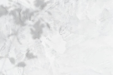 Fototapeta na wymiar Floral shadow on white marble background vector