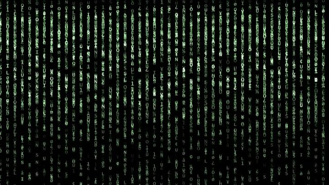 Matrix stile code background 4k