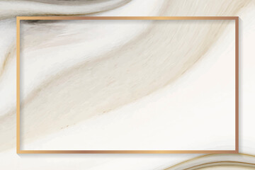 Fluid golden rectangle frame vector