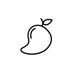 mango vector icon. fruit icon outline style. perfect use for icon, logo, illustration, website, and more. icon design line style