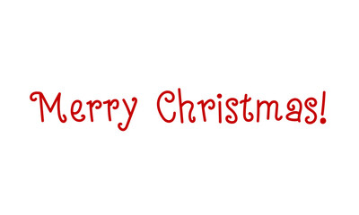Merry Christmas! vector hand drawn lettering for greeting cards design and posters