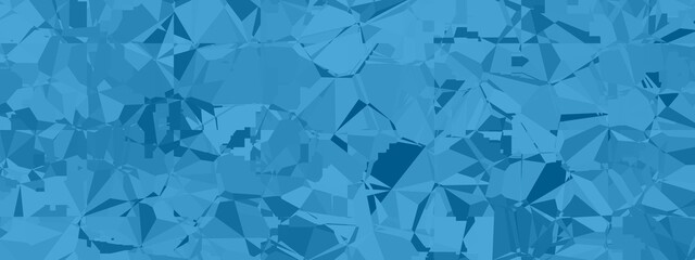 Banner abstract macro crystal geometric background texture Blue color color. Random pattern background. Texture Blue color color pattern background.