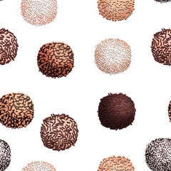 Christmas cookies pattern balls