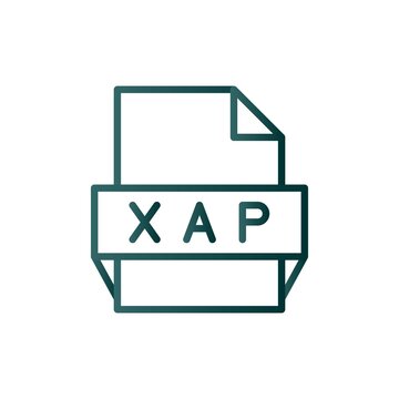 Xap Line Gradient Vector Icon Design