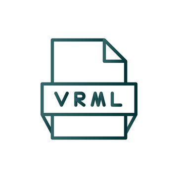 Vrml Line Gradient Vector Icon Design