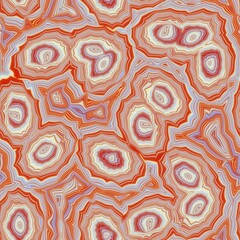 Seamless banded agate geode marble rock surface pattern design for print. High quality illustration. Infinite continuous repeat of agate mineral stone abstract wallpaper design.