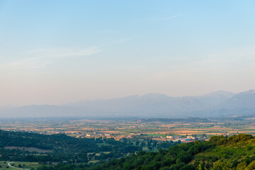 island mountain landscape in summer, Greece